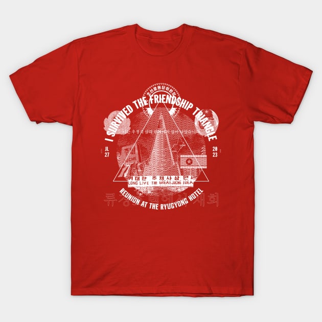 FRIENDSHIP TRIANGLE REUNION white logo T-Shirt by TRRS